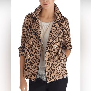 White House Black Market Leopard Print Jacket